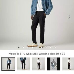 Levi’s XX CHINOS Slim Taper Pants W31 L32 Black